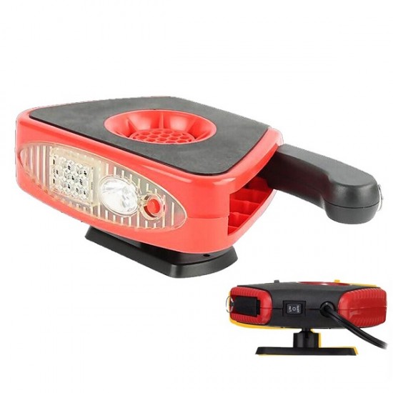 Ventilator z grelcem in LED lučko 12V 150W