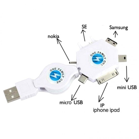 Univerzalni kabel za polnjenje 6in1